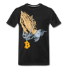 Bitcoin Pray Rosary Eco-friendly T-Shirt [Organic] - black